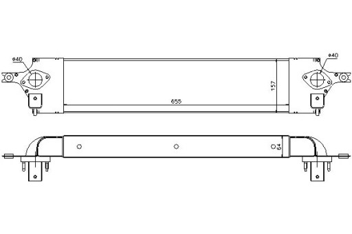 96582 - ИНТЕРКУЛЕР NISSENS NISSAN X-TRAIL 2.0 DCI FWD (T3