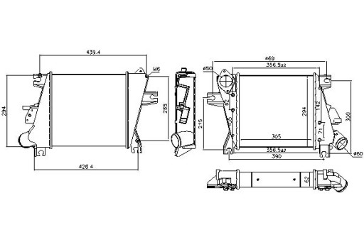96527 - ИНТЕРКУЛЕР NISSENS NISSAN X-TRAIL 2.2 DI 4X4 (T30