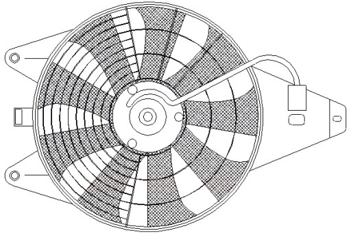 85375 - ВЕНТИЛЯТОР РАДІАТОРА NISSENS З КОРПУСОМ KIA MAGENTIS I 2.0 2.5