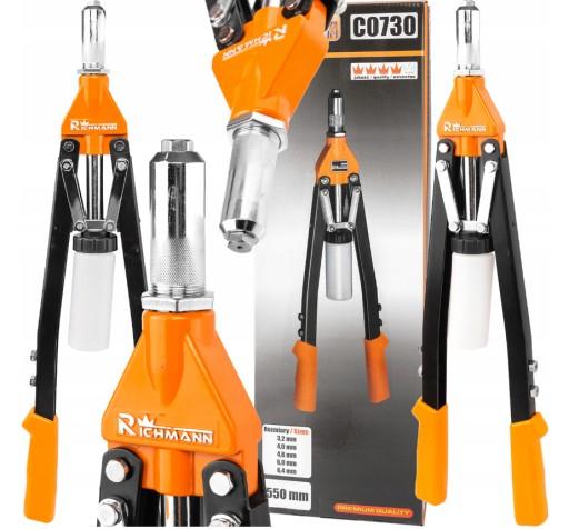 РЫЧАГОВЫЕ НОЖНИЦЫ ЗАКЛЕПОЧНИК 3,2-6,4мм РУЧНОЙ