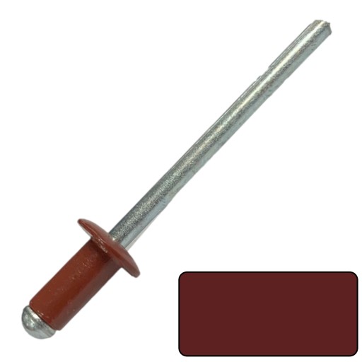 Заклепки 4x8 мм-колір RAL3009 - 1000 шт.