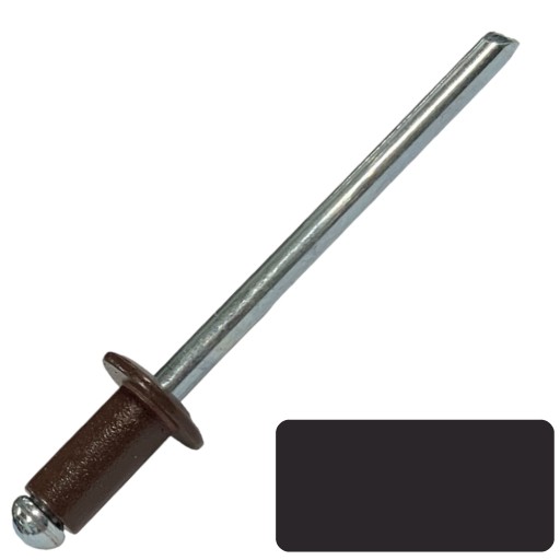 Заклепки 4x8 мм-колір RAL8019-500 шт