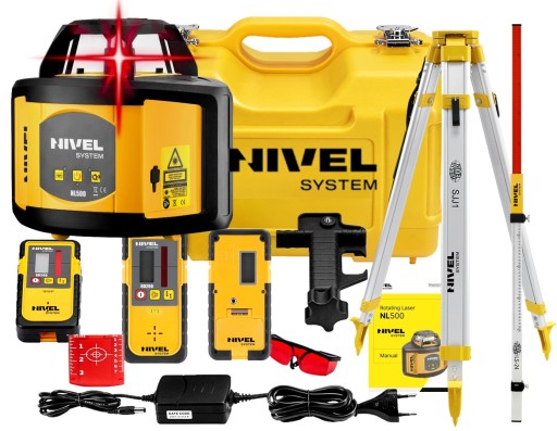 ЛАЗЕРНИЙ РІВНІР NL500 NIVEL + ШТАТИВ + ПАТЧ