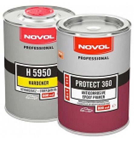 NOVOL 37200 PROTECT 360 эпоксидная грунтовка серый 1 + 1 отвердитель H5950 1,6 л