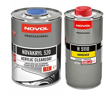 NOVOL ПРОЗРАЧНЫЙ ЛАК NOVAKRYL 520 VHS 1L + UTW.