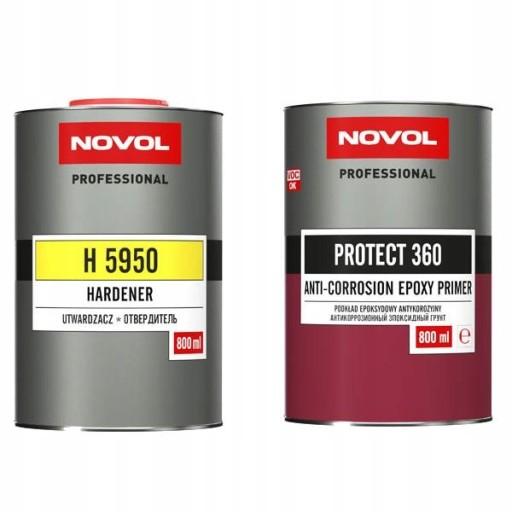 NOVOL - ЭПОКСИДНЫЙ ПРАЙМЕР PROTECT 360 1+1 - 0.8л+UTW H5950