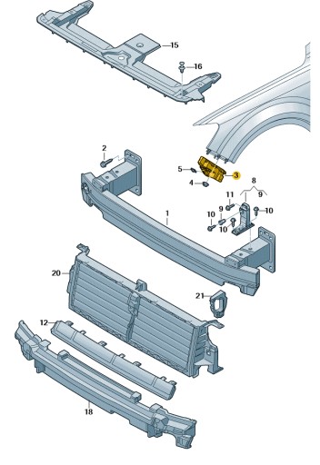 Новий оригінальний посібник audi oe 4m0807283d