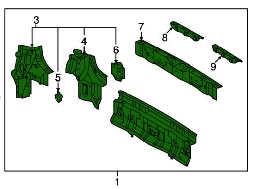 5830208031 58302-08031 - НОВАЯ ОРГ!!! ЗАДНИЙ РЕМЕНЬ TOYOTA SIENNA 2010-
