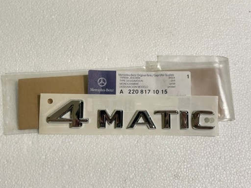 220 817 - НОВИЙ ОРИГІНАЛ Надпис емблема наклейка 4 MATIC Mercedes A2208171015