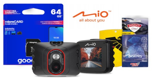 НОВИЙ Камера Mio MiVue C312 Камера + карта пам'яті та ароматизатор