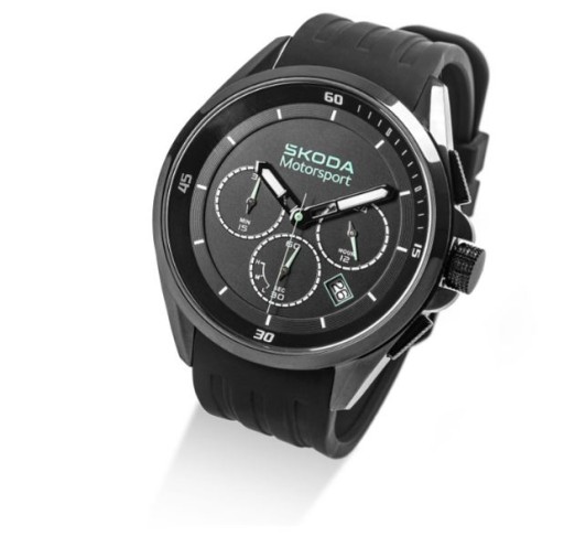 НОВЫЕ ЧАСЫ SKODA MOTORSPORT SEIKO EPSON VR42 СОЛНЕЧНАЯ ПАНЕЛЬ 000050800AD