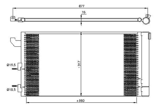 35883 - NRF 35883 Конденсатор, кондиционер