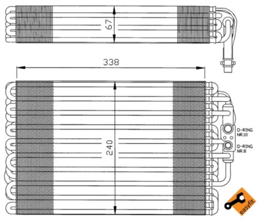 36034 - NRF 36034-NRF ВИПАРНИК