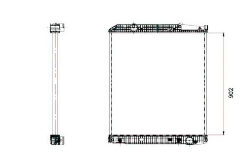 NRF-509576-ZS1 - NRF 509576-NRF РАДІАТОР ДВИГУНА