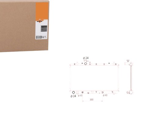 NRF 53580 Радиатор двигателя