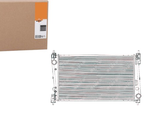 Nrf 53836 радиатор двигателя