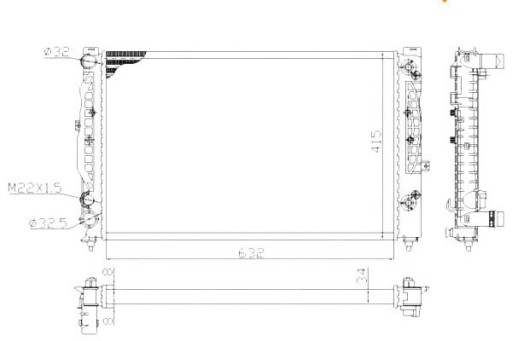 59101/NRF - Радіатор nrf audi a4 1.8 11/1994-09/2001