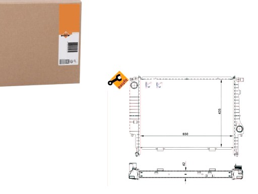 NRF509589(EXT) - NRF РАДІАТОР BMW E34 524-540 NRF