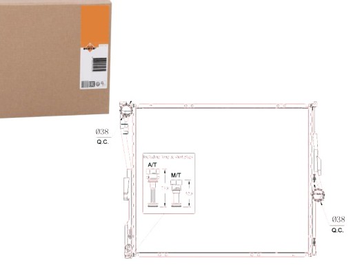 NRF53956(EXT) - РАДИАТОР NRF BMW E83 X3 01- NRF