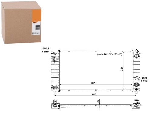 NRF56011(EXT) - РАДИАТОР NRF CHEVROLET BLAZER 4.3 NRF