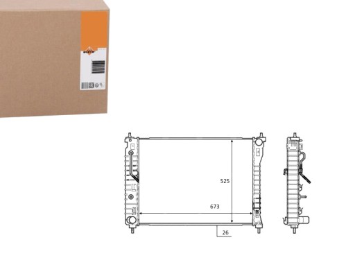 NRF58449(EXT) - РАДИАТОР NRF CHEVROLET CAPTIVA 2.4 3.0 3.2 NRF