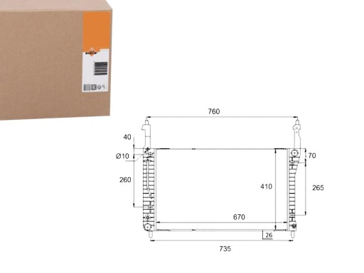 NRF58509(EXT) - РАДИАТОР NRF CHEVROLET CAPTIVA ANTARA 2.0CDTI D 0