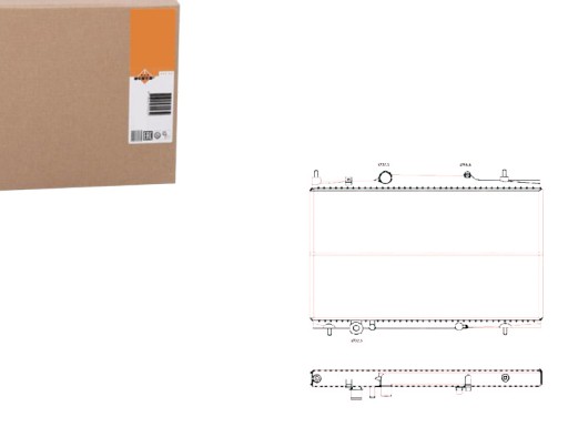 NRF50441/RS6 - Радіатор nrf citroen c5 3.0 v6 01- peugeot 607 80