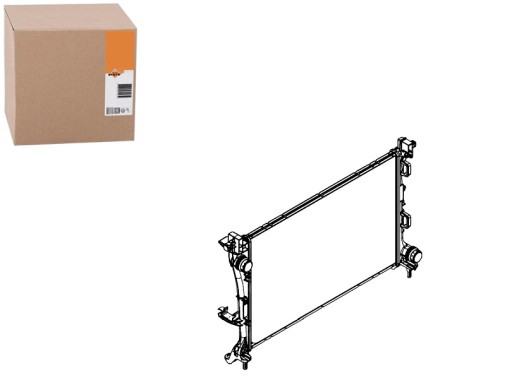 NRF58422(EXT) - РАДИАТОР NRF FIAT 500L 1.3MULTIJET 09- NRF