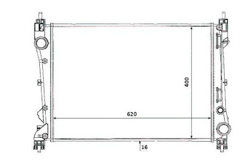 53935/NRF - NRF РАДІАТОР FIAT DOBLO 1.3 MULTIJET 10-