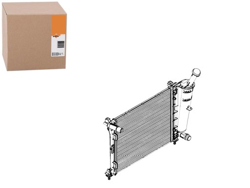 NRF58429(EXT) - РАДИАТОР NRF FIAT PANDA 1.2 12- NRF