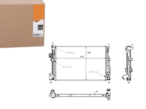 NRF58289(EXT) - РАДИАТОР NRF FORD C-MAX 1.6 TDCI 10-2010> NRF
