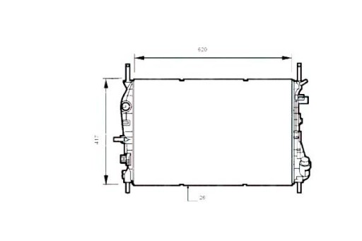 53741/NRF - Радіатор nrf ford mondeo 00-07