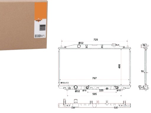 NRF53971(EXT) - РАДИАТОР NRF HONDA ACCORD 2.4 08- NRF