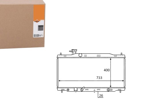 NRF58456(EXT) - NRF РАДІАТОР HONDA CR-V 2.0 06- NRF