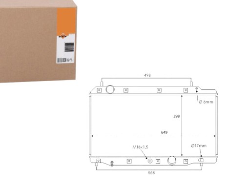 NRF58383(EXT) - РАДИАТОР NRF HONDA CR-V FR-V 2.2 I-CDTI 05- NRF