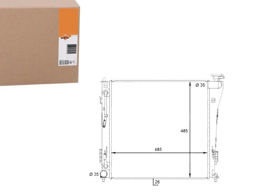 NRF59087(EXT) - NRF РАДІАТОР HYUNDAI I40 1.7CRDI 12- NRF