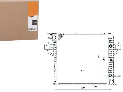NRF53961(EXT) - NRF РАДІАТОР JEEP CHEROKEE 3.7 NRF