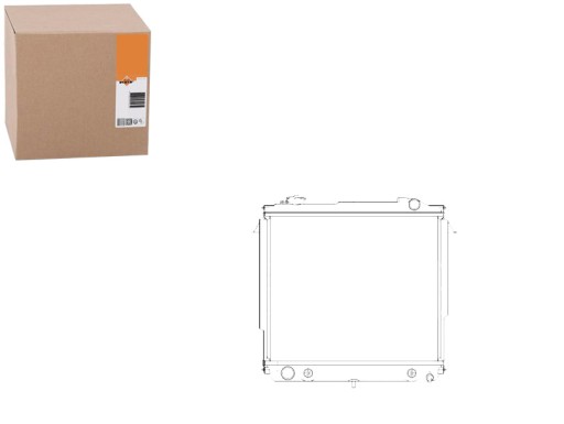 NRF50300(EXT) - NRF РАДІАТОР JEEP CHEROKEE 2.5 2.8 90-01 NRF