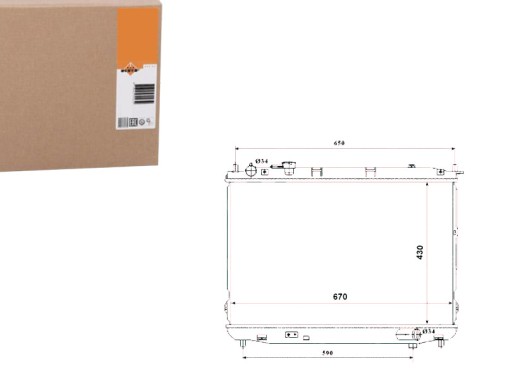 NRF53847(EXT) - РАДИАТОР NRF KIA CARENS 1.6 1.8 2.0CRDI 02- NRF