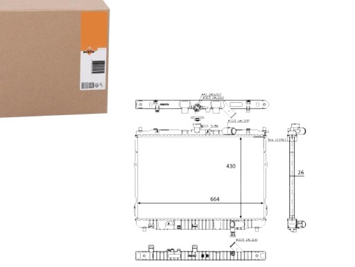 NRF59046(EXT) - NRF РАДІАТОР KIA CARNIVAL II III 2.0CRDI 02-13 NO.