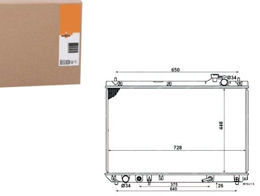 NRF58378(EXT) - NRF РАДІАТОР LEXUS RX 300 V6 NRF