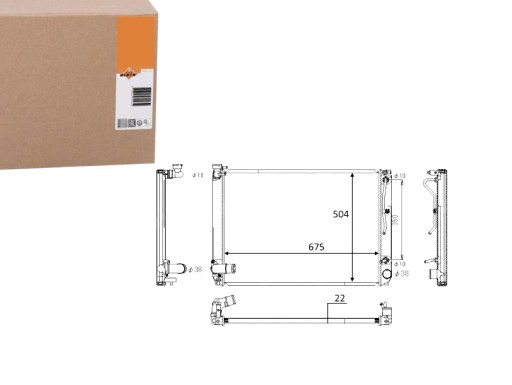 NRF58391(EXT) - NRF РАДІАТОР LEXUS RX350 06-08 NRF