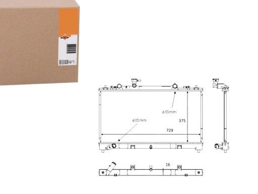 NRF58381(EXT) - NRF РАДІАТОР MAZDA 6 2.0MZR-CD 2.2D 07-12 NRF