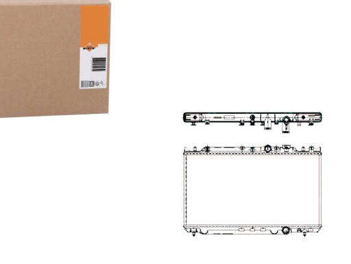 NRF509653(EXT) - РАДИАТОР NRF MAZDA 626 2.0D 92-97 NRF