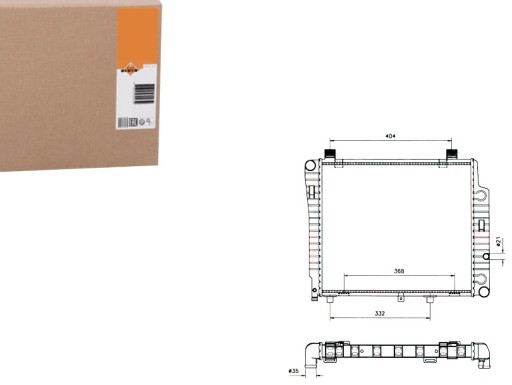 NRF50533(EXT) - NRF РАДІАТОР MERCEDES BENZ NRF