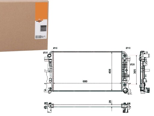 NRF53833(EXT) - NRF РАДІАТОР MERCEDES SPRINTER 06 - АВТОМАТИКА З ОХОЛОДЖЕННЯМ