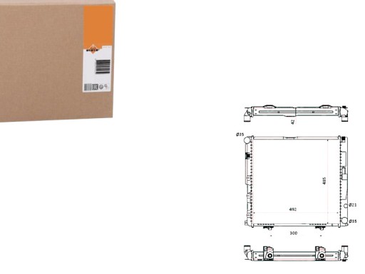 NRF53876(EXT) - РАДИАТОР NRF MERCEDES W124 2.0 2.2E NRF