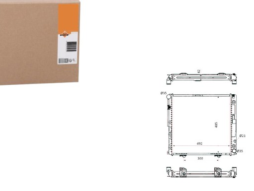NRF53872(EXT) - NRF РАДІАТОР MERCEDES W124 2.0 2.2E NRF