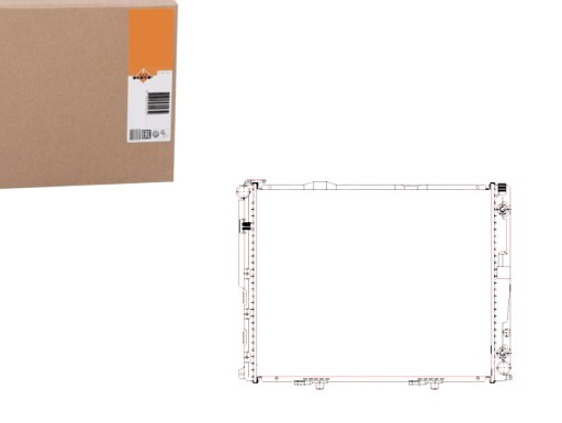 NRF58156(EXT) - NRF РАДІАТОР MERCEDES W124 300D TD 93- NRF