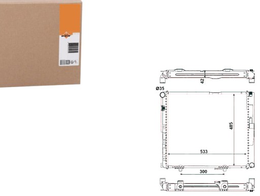 NRF516572(EXT) - РАДИАТОР NRF MERCEDES W124 NRF